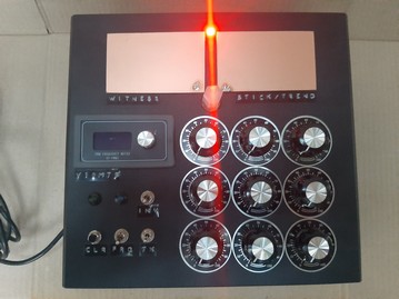 Custom witness plate radionic device